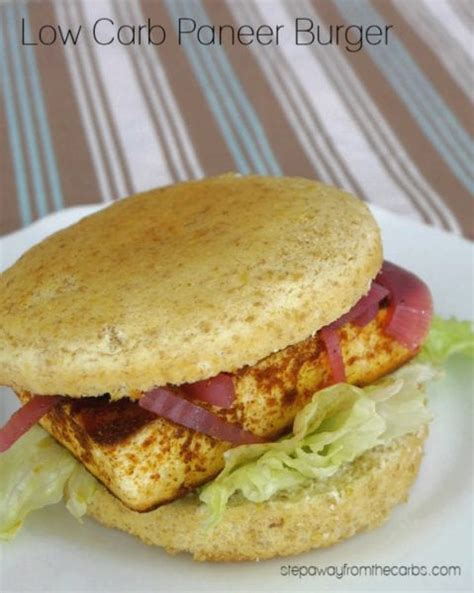 Low Carb Paneer Burger - Step Away From The Carbs