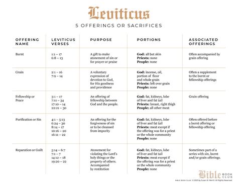 Microsoft Word Synthetic Chart Template Leviticus - Free Word Template