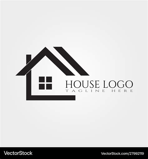 House icon template home creative logo design Vector Image