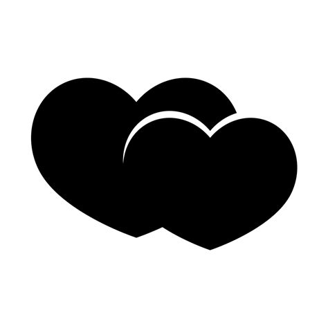 FREE Fancy Double Heart Silhouette in EPS, Illustrator, JPG, PSD, PNG ...