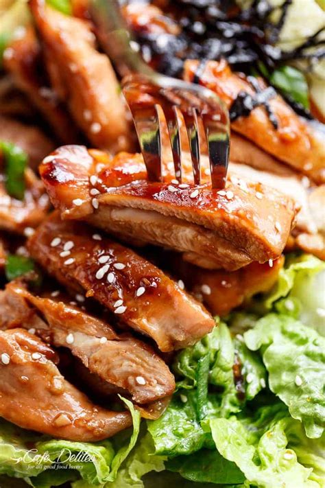 Teriyaki Glazed Chicken Salad - Cafe Delites