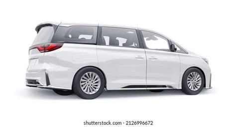 White Minivan Family City Car Premium Stock Illustration 2126996672 ...