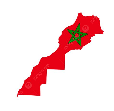 Morocco Map With The Flag Inside, Flag, Morocco, Contour PNG ...