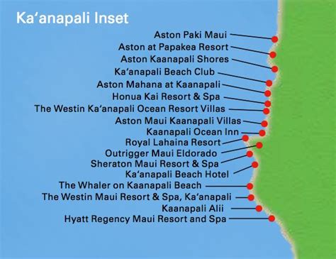 Kaanapali Beach Resort Map