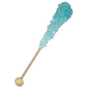 Rock Candy Sticks- Light Blue Cotton Candy - Nikkis Popcorn - Dallas ...