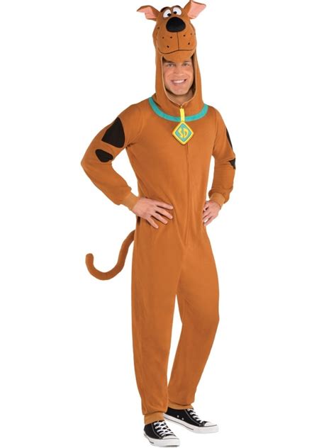 Adults Fleece Scooby Doo Fancy Dress Dog Costume Book Day Week ...