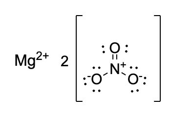 Draw the Lewis structure of Mg(NO3)2. How many valence electrons does ...