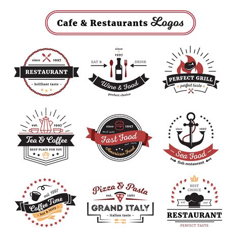 Cafe And Restaurant Logos Vintage Design 471060 Vector Art at Vecteezy