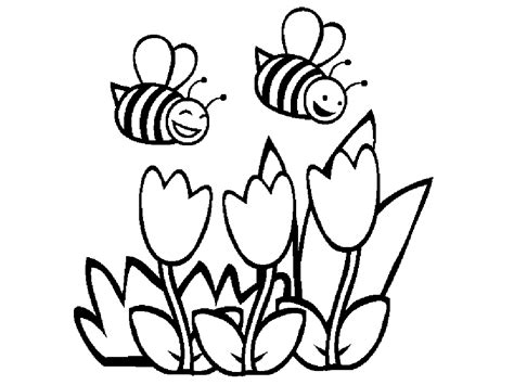 Bee Colouring In - ClipArt Best