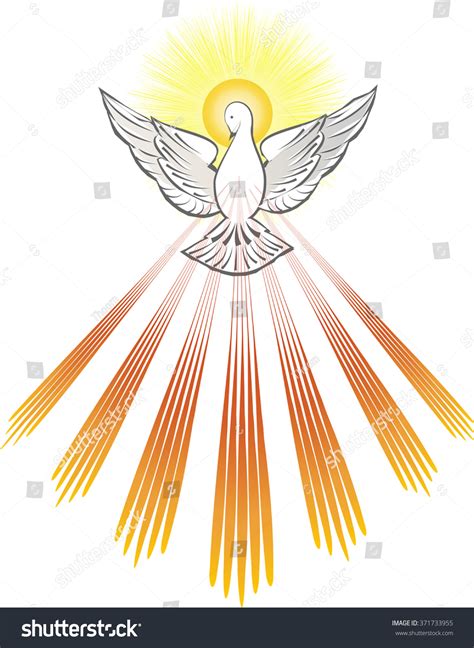 Holy Spirit Symbol White Dove Halo: Vector có sẵn (miễn phí bản quyền ...