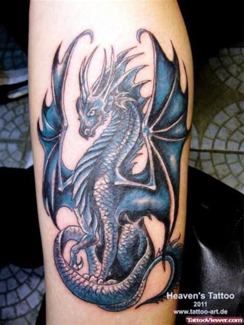 20+ Dragon Tattoos | Blue dragon tattoo, Small dragon tattoos, Dragon ...