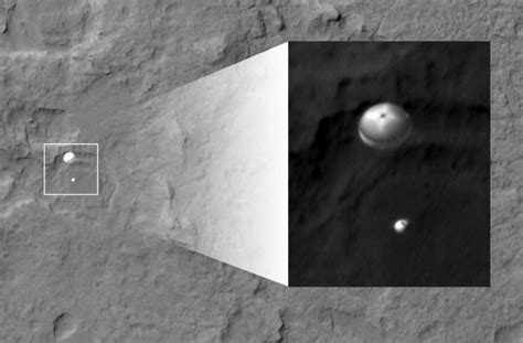 Curiosity Landing Photo From NASA's Mars Orbiter Revealed - SlashGear