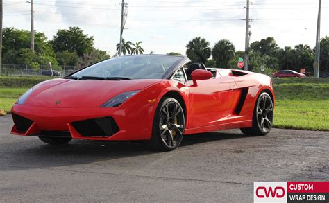 Convertible Lamborghini Gallardo Gloss Red