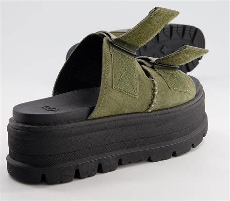 UGG Clem Sandals Burnt Olive Suede - Women’s Sandals