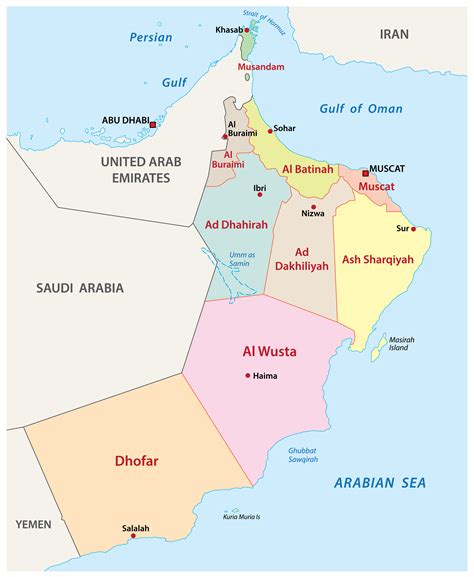 Muscat Oman In World Map - Washington Map State