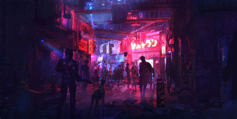 ArtStation - cyberpunk street