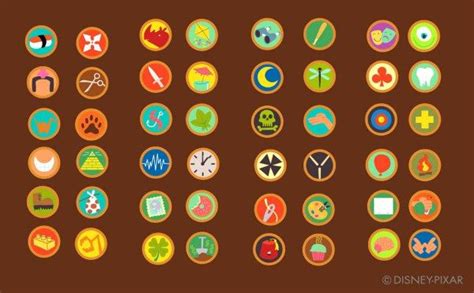 All the badges designed for Russell in the movie Up - Imgur | Badge ...