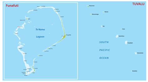 Tuvalu On World Map