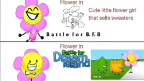 Flower in BFDI vs BFB - YouTube