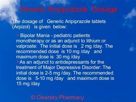 Generic Aripiprazole Tablets (Arpizol)