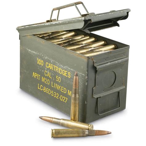 150 rds. of .50 cal Tracer Ammo in Ammo Can - 79770, at Sportsman's Guide