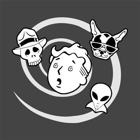 Fallout, Wild Wasteland Vector, Pip Boy Perk, Alien Skull Dog Fallout ...