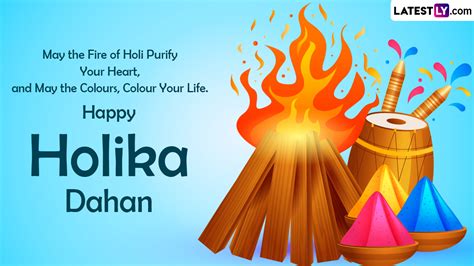 Holika Dahan 2023 Wishes and Happy Holi in Advance Greetings: WhatsApp ...