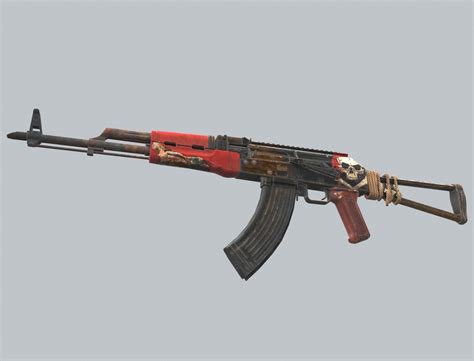 Custom AKM Automatic Assault Rifle 3D asset | CGTrader