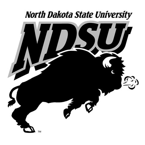 NDSU Bison Logo Black and White – Brands Logos