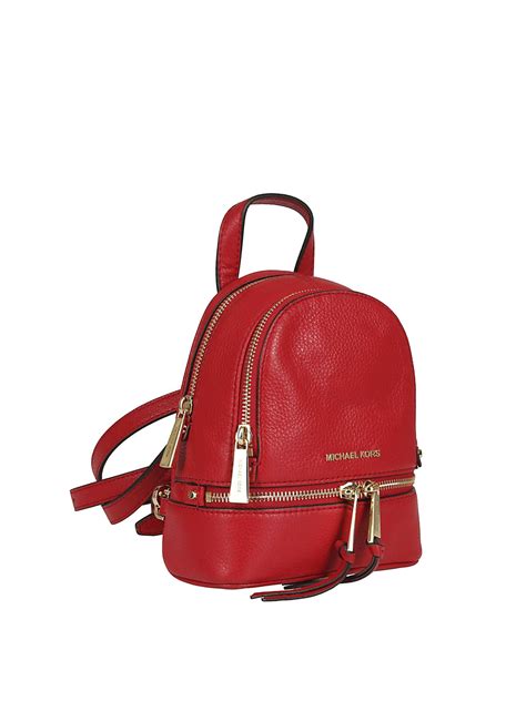 Backpacks Michael Kors - Rhea Mini red leather backpack - 30T6GEZB1L204