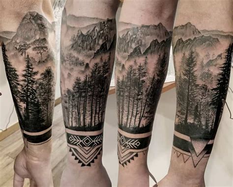 Top 75+ Best Tree Silhouette Tattoo Ideas - [2021 Inspiration Guide]