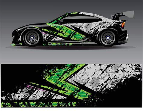 Car wrap design vector. Graphic abstract stripe racing background kit ...