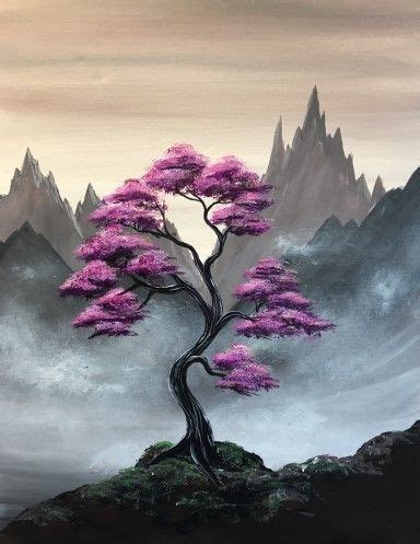 30 Easy Tree Painting Ideas for Beginners, Easy Landscape Painting Ide ...