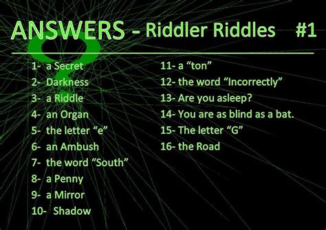 Riddler Riddles Gotham With Answers | Riddles With Answers