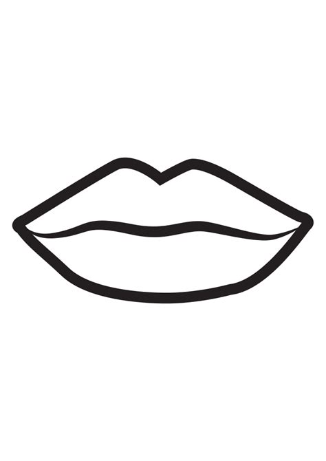 Lips Outline Free SVG File - SVG Heart | Lip outline, Lips drawing ...