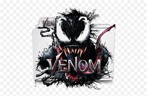 Venom 2018 Movie Folder Icon - Venom Black And White Png,Venom Logo Png ...