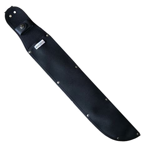 Black Canvas 18 Inch Bush Machete Sheath - Made in USA