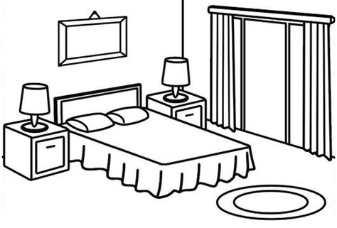 Coloring Bedroom Worksheet | Coloring Worksheets