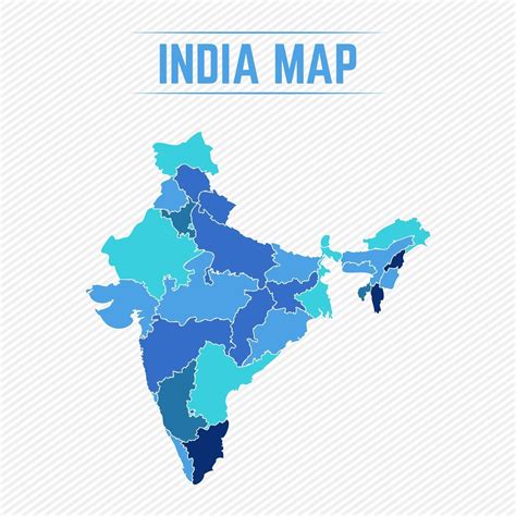 India Detailed Map With Regions 2320839 Vector Art at Vecteezy