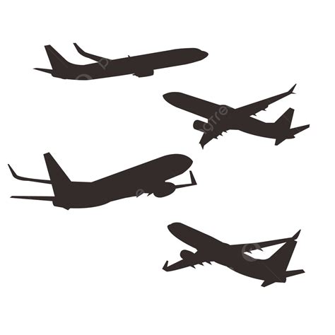 Black Airplane Silhouette, Airplane, Plane Silhouette, Airplane Logo ...