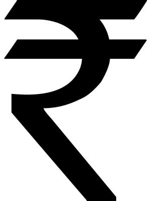 Old Indian Rupee Symbol