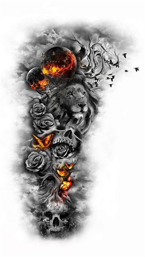 Lion Art Abstract Trendy Tattoos, Tattoos For Guys, Tattoos For Women ...