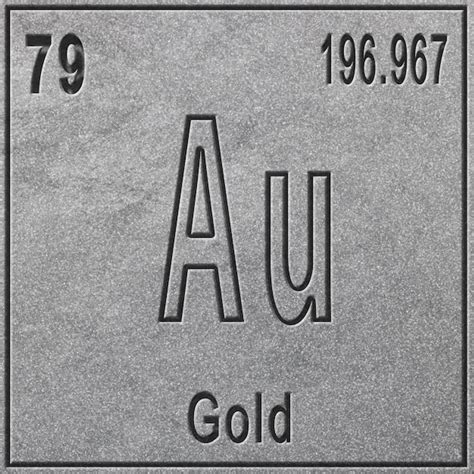 Premium Photo | Gold chemical element sign with atomic number and ...