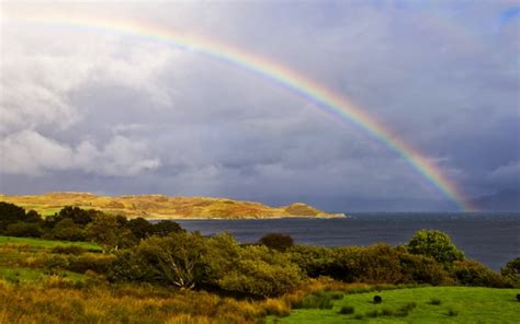 Natural Rainbow After Rain