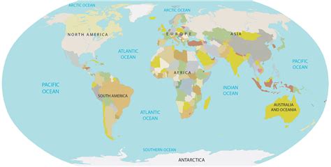 Free World Ocean Map - GIS Geography