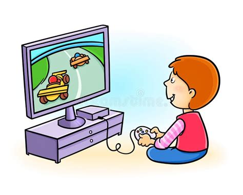 Clipart Play Computer Games Cartoon - A Girl Playing Games Using Her ...