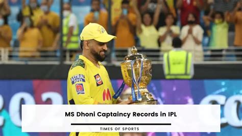 MS Dhoni Captaincy Records in IPL - Check Full Updated List