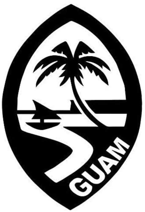 Seal of Guam Sticker Graphic Auto, Wall, Laptop, Cell, Truck Sticker ...