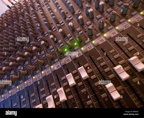 A mixing desk Stock Photo - Alamy