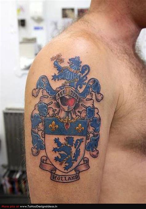 Family Crest Coat Of Arms Tattoo